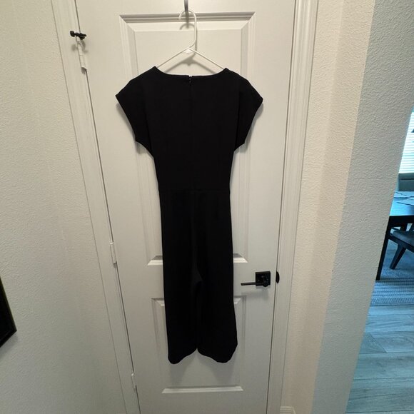 Bishop & Young Lenox Wide Leg Jumpsuit with Tie at Front Waist Black Size Small - Picture 5 of 6